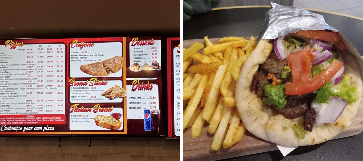 Sofie's Pita Menu
